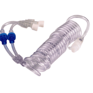 Extensor Espiralado em Y com 02 válvulas antirrefluxo