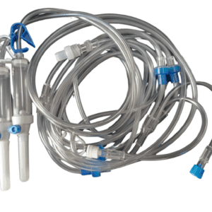 Extensor Espiralado de duas vias com 04 válvulas antirrefluxo